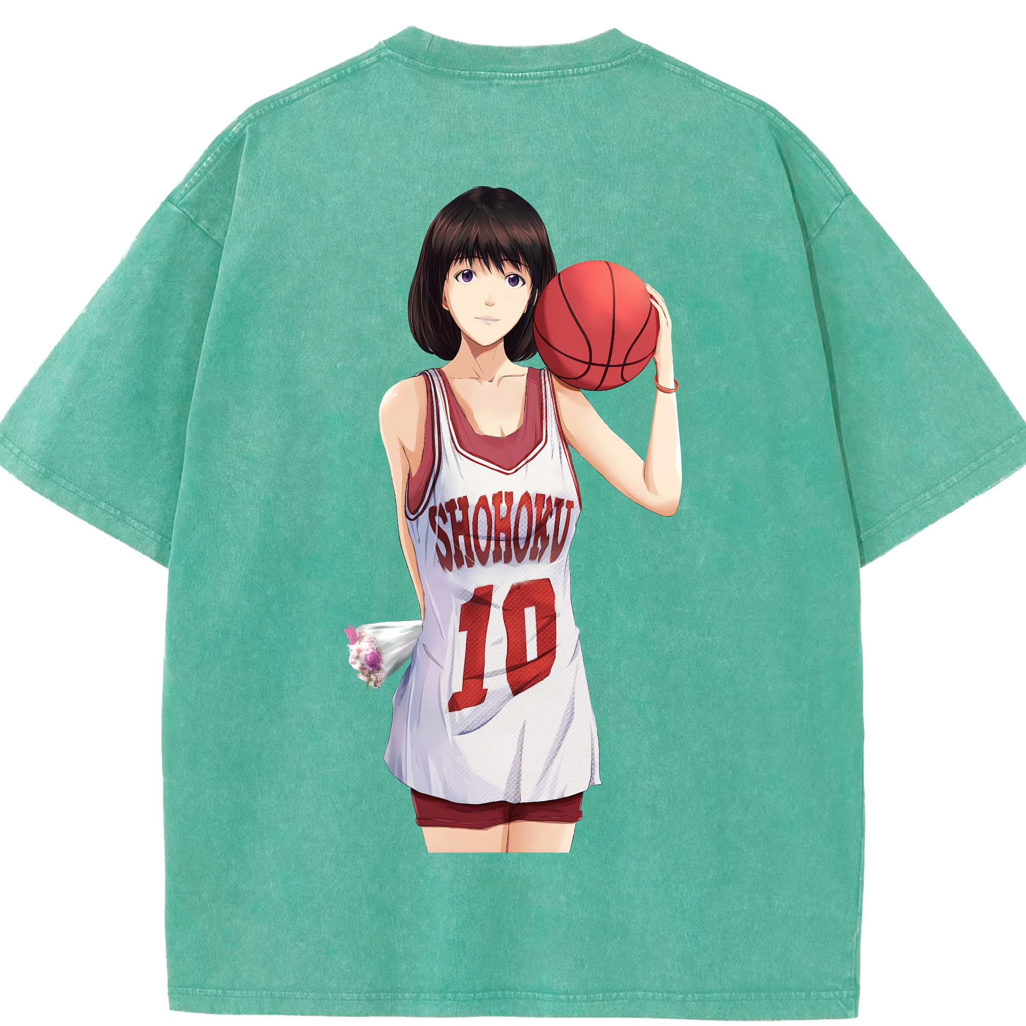 （画像用） SLAM DUNK／スラムダンク 綿100% ヴィンテージ風 半袖Tシャツ（背面プリント）